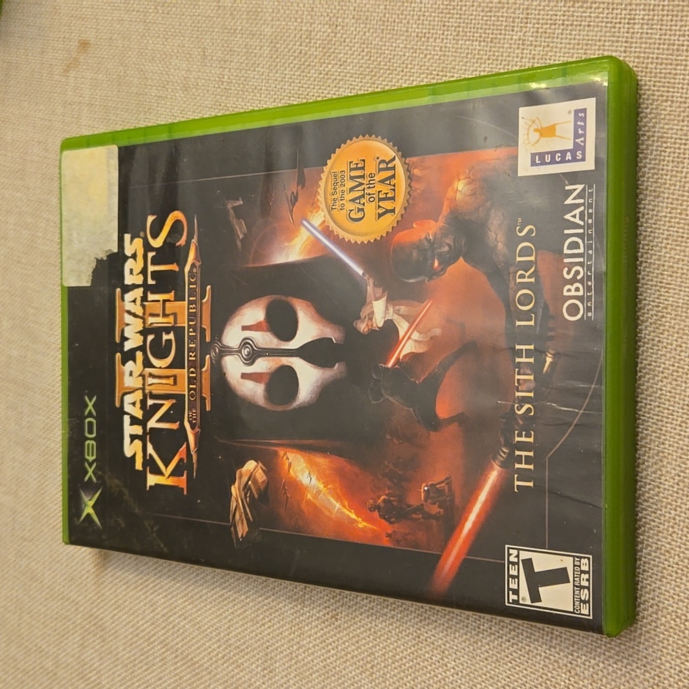 Star Wars Knights Of the Old Republic 2 Sith Lords Microsoft Xbox
